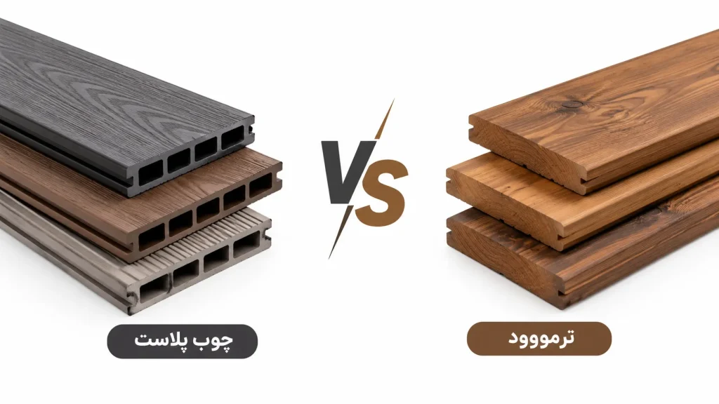 مقایسه ترمووود و چوب پلاست